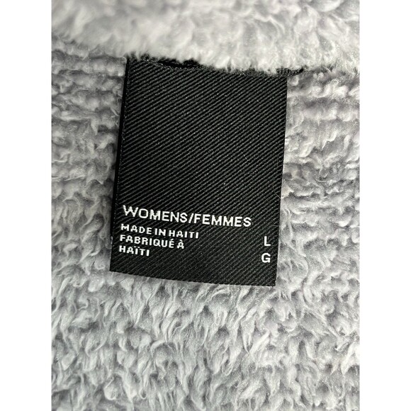 The North Face Women's Oatmeal Full Zip Fuzzy Fleece Osito Jacket Grey Sz L - Picture 7 of 15